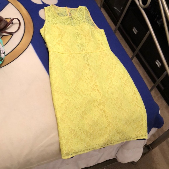 Jcrew neon work dress - Picture 1 of 3